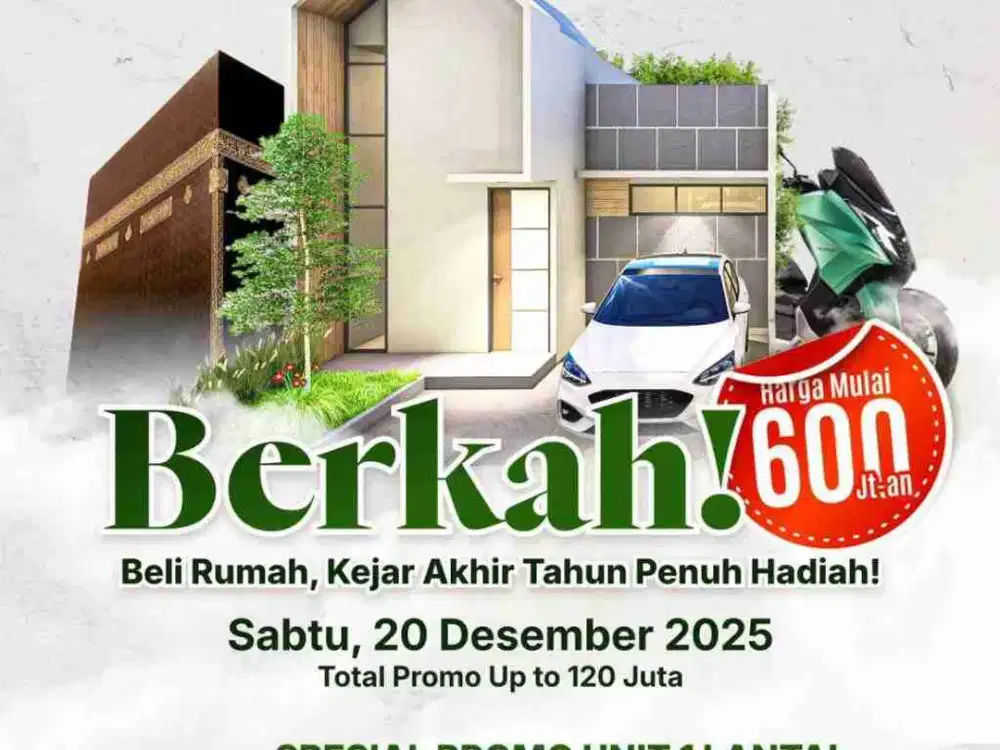 Rumah di Cinangka Cluster Muslim Fasilitas Lengkap Dekat Pd.Cabe, Toll Pamulang, Depok Fantasy Land, The Park Sawangan| Beli Minggu Ini Berhadiah Umroh