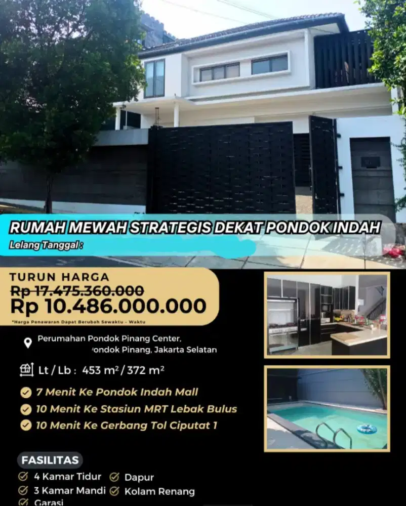 Rumah Siap Huni Pondok Pinang