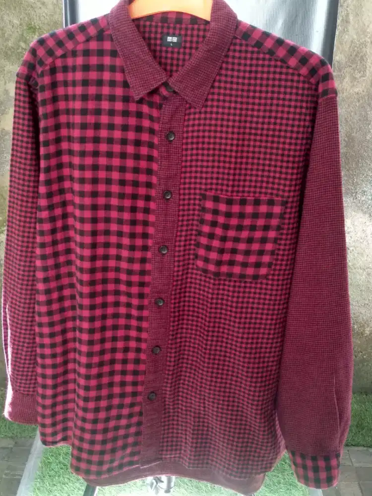 dijual kemeja uniqlo ori size L