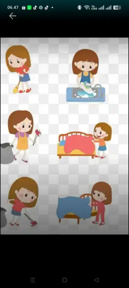 Asisten rumah tangga menginap