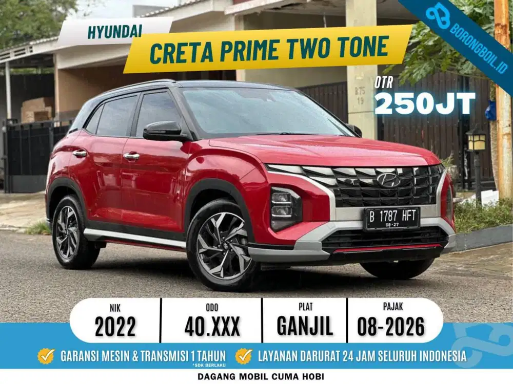Creta Prime TWO TONE AT 2022 Merah