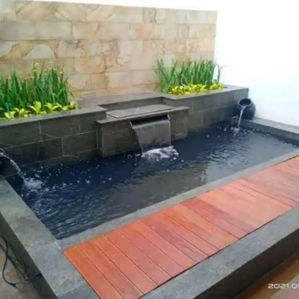 Kolam Minimalis Ikan Koi