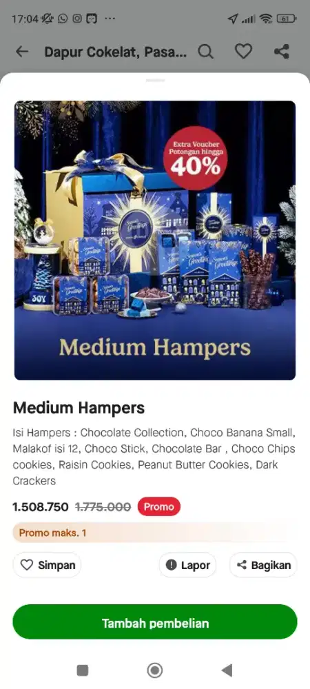 Hampers untuk nataru 2025