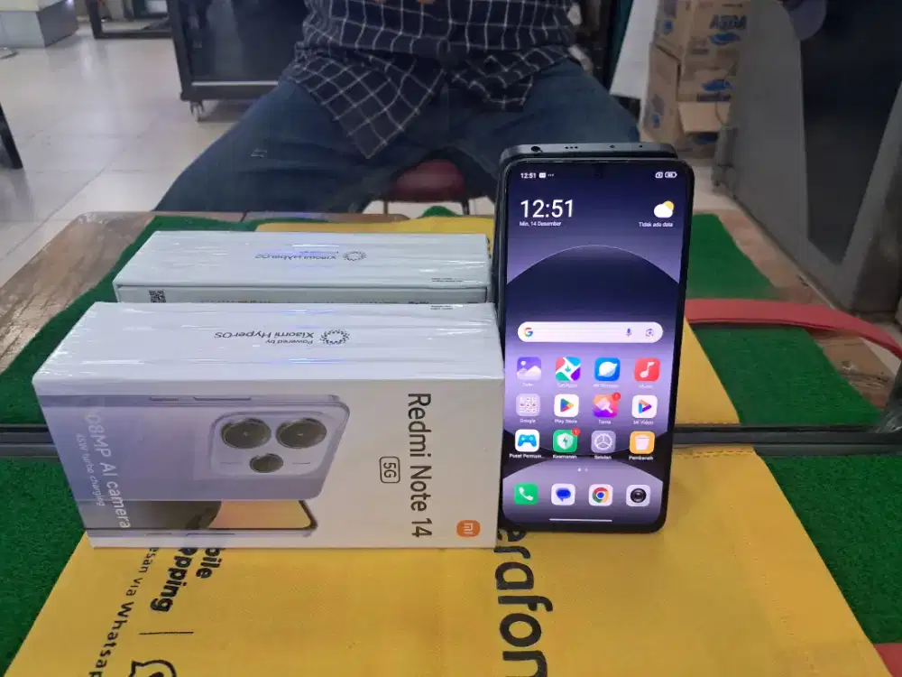 Redmi Note14 5G Ram12/512 gb lengkap no minus semua normal