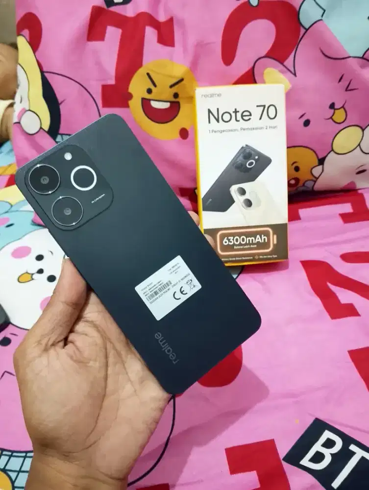 Realme not 70 fullset ram 4/128 pemakaian 1bulan