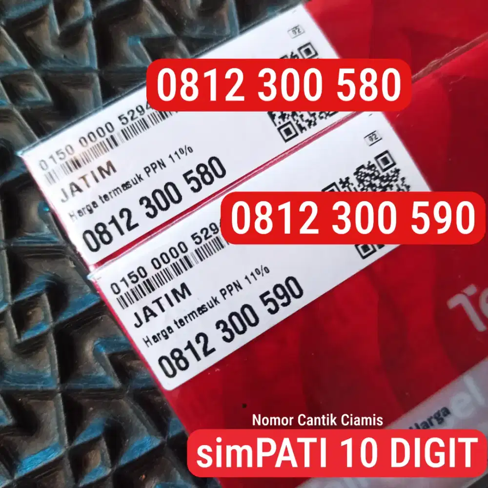 Nomor Cantik Telkomsel simpati 10 Digit