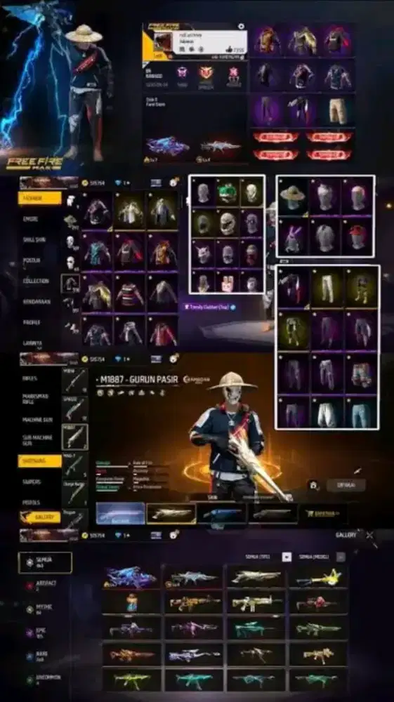 Jual akun ff amah dan terpercaya