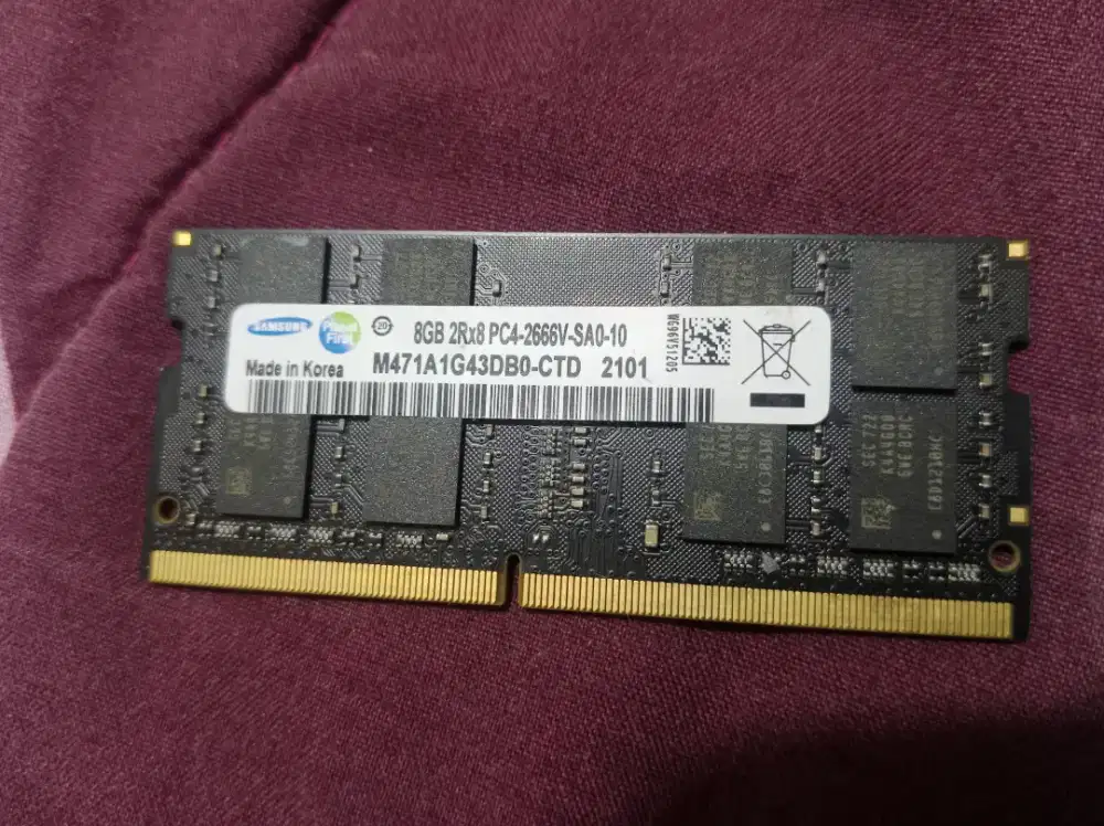 Ram Laptop/Sodimm Samsung 8Gb DDR4