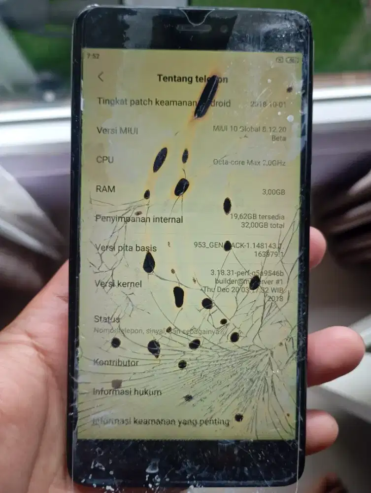 Xiaomi Redmi Note 4 Layar Retak Pecah