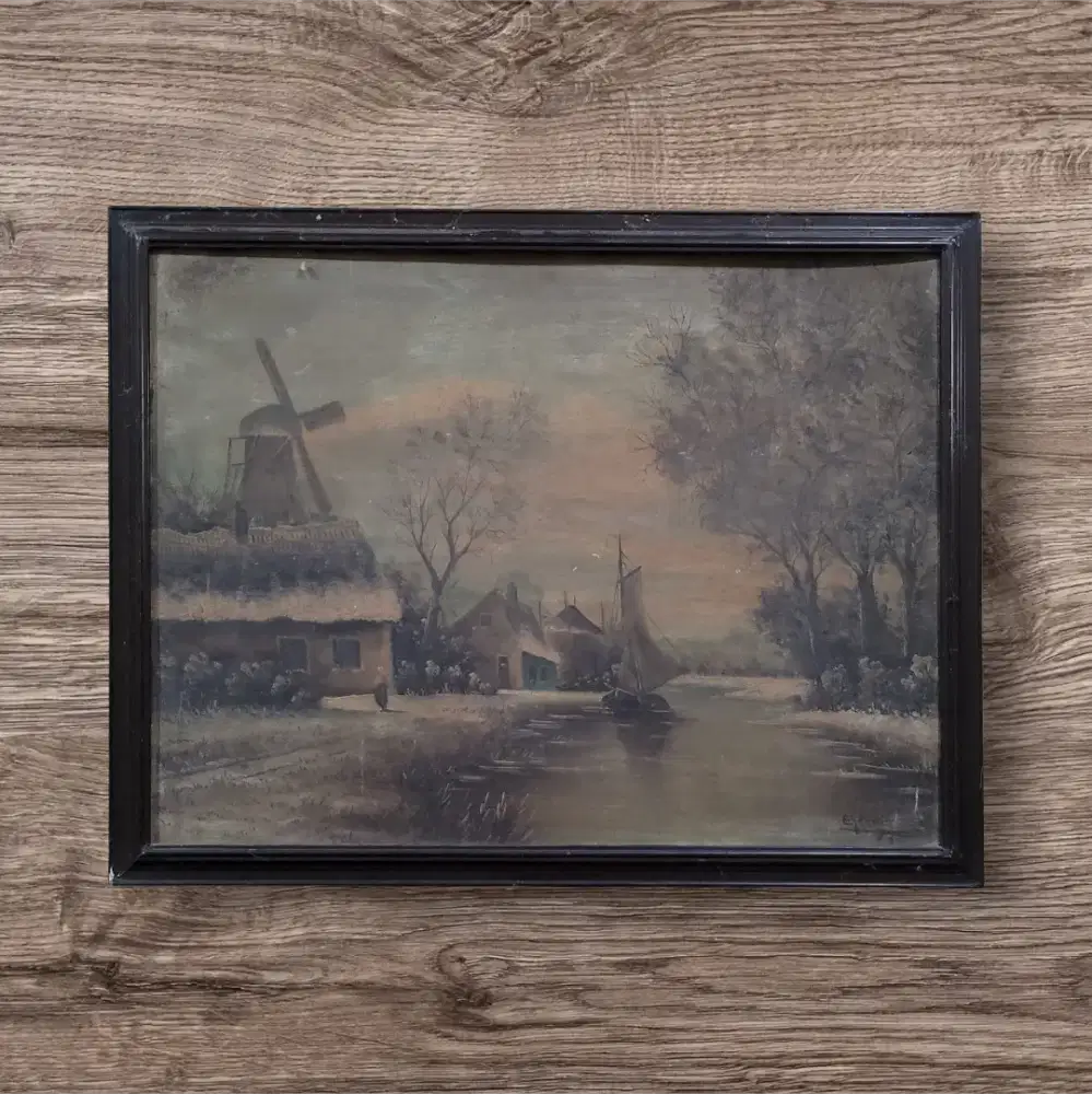 Lukisan Vintage 1960 an Pelukis Belanda