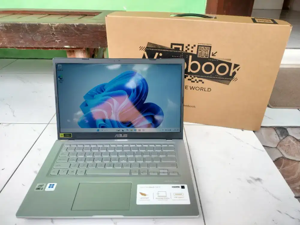 Asus Vivobook A416J Core i3 Gen 10 SSD Keyboard Nyala Fullset