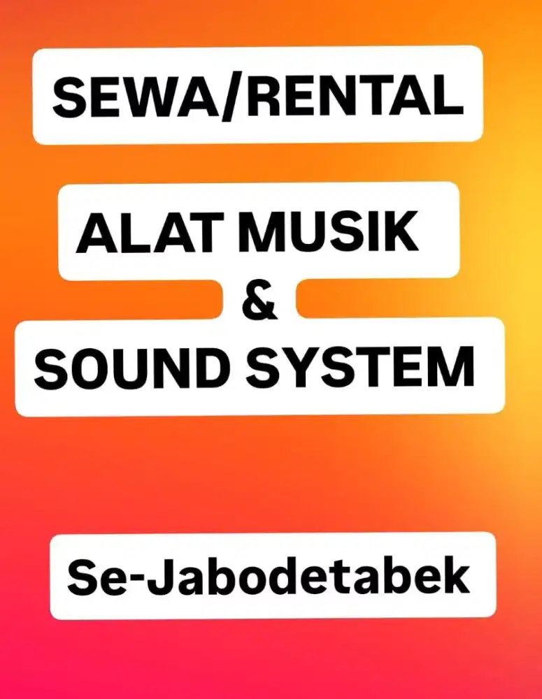 Gitar,bas,drum,efek, ampli dan sound system