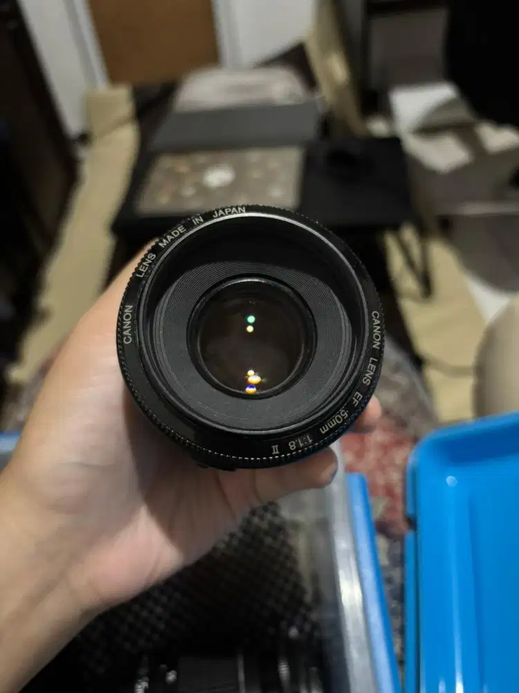 Lensa Fix Canon 50mm F1.8 Mark II Mulus