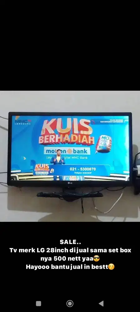 tv LED LG 28 in second