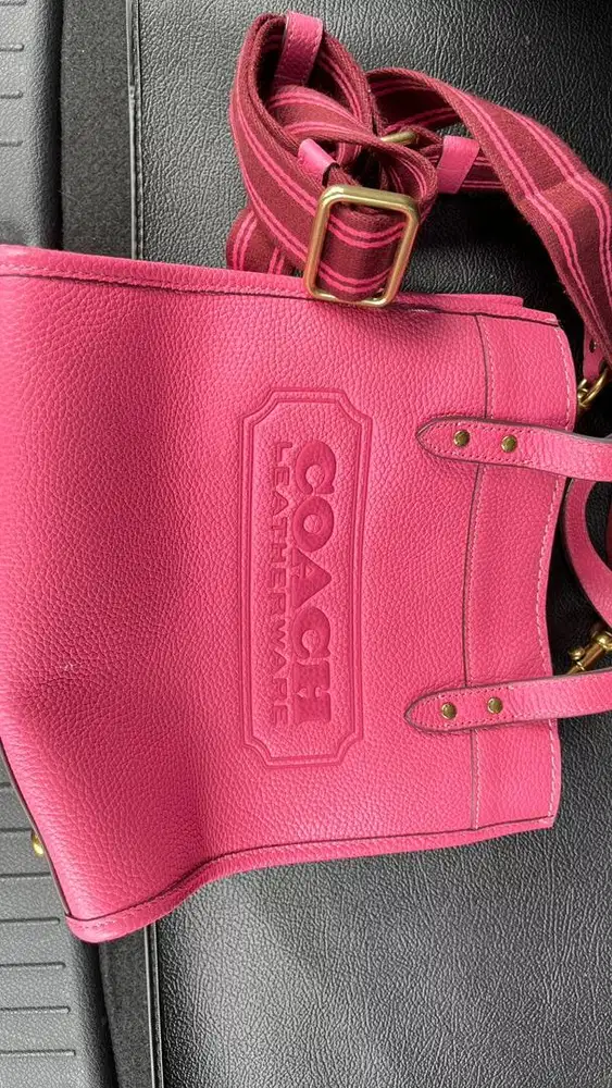 Tas coach Field Tote Pink preloved