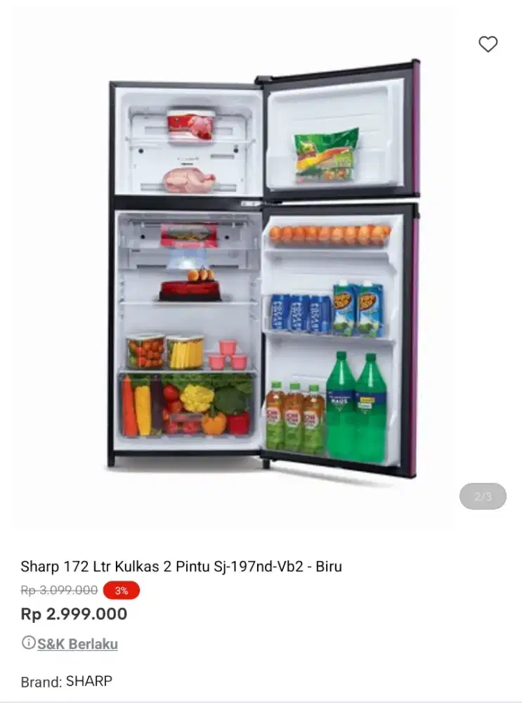 kulkas 2pintu promo bisa cicilan syarat ktp tanpa dp