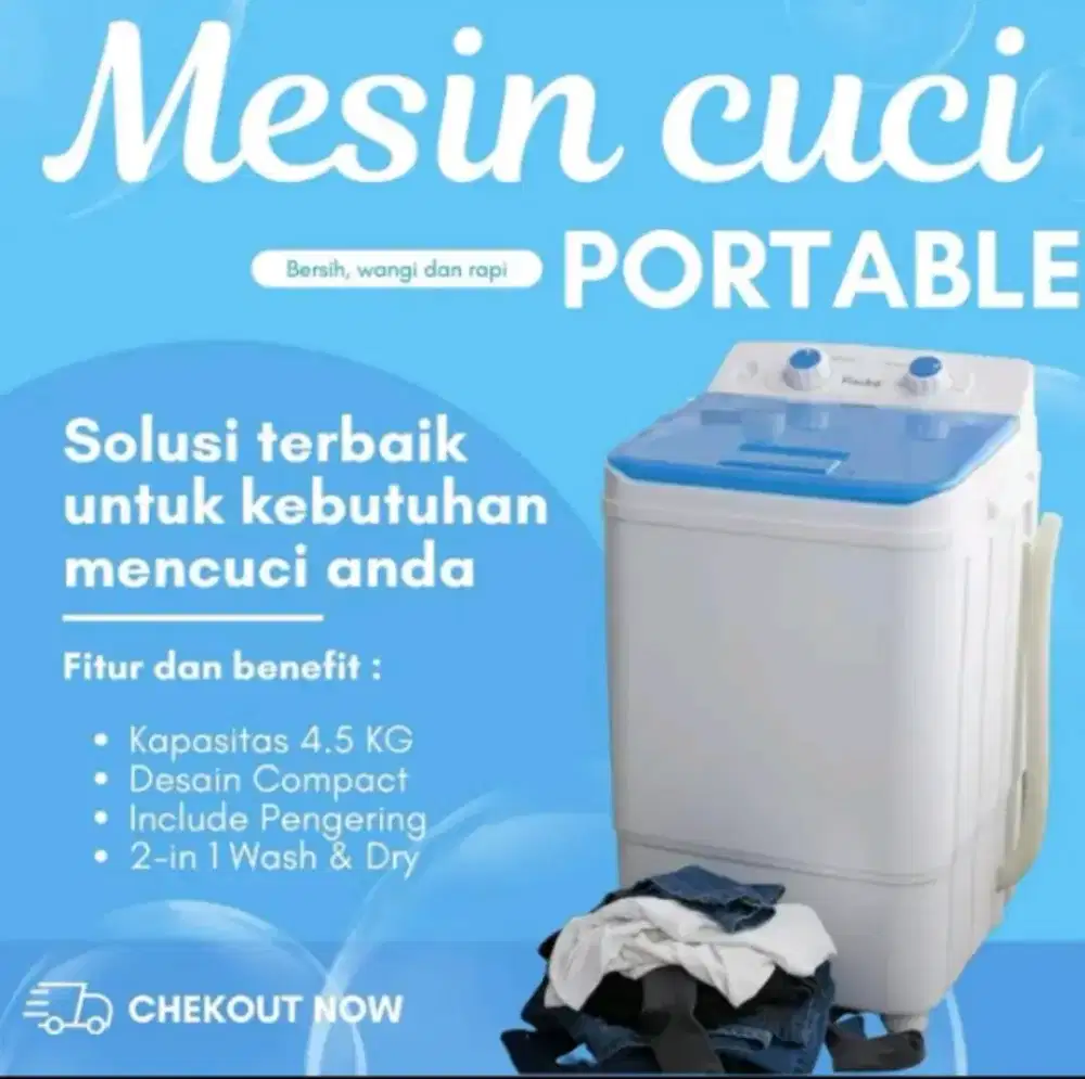 Mesin cuci portable
