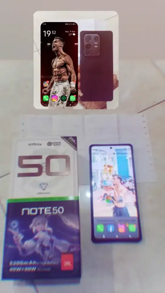 Dijual cepat hp infinix note 50 8+8 / 256b