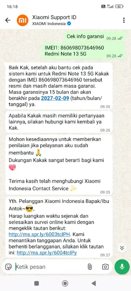 Redmi Note 13 5G Graphite Black 8/256 Garansi Resmi Xiaomi