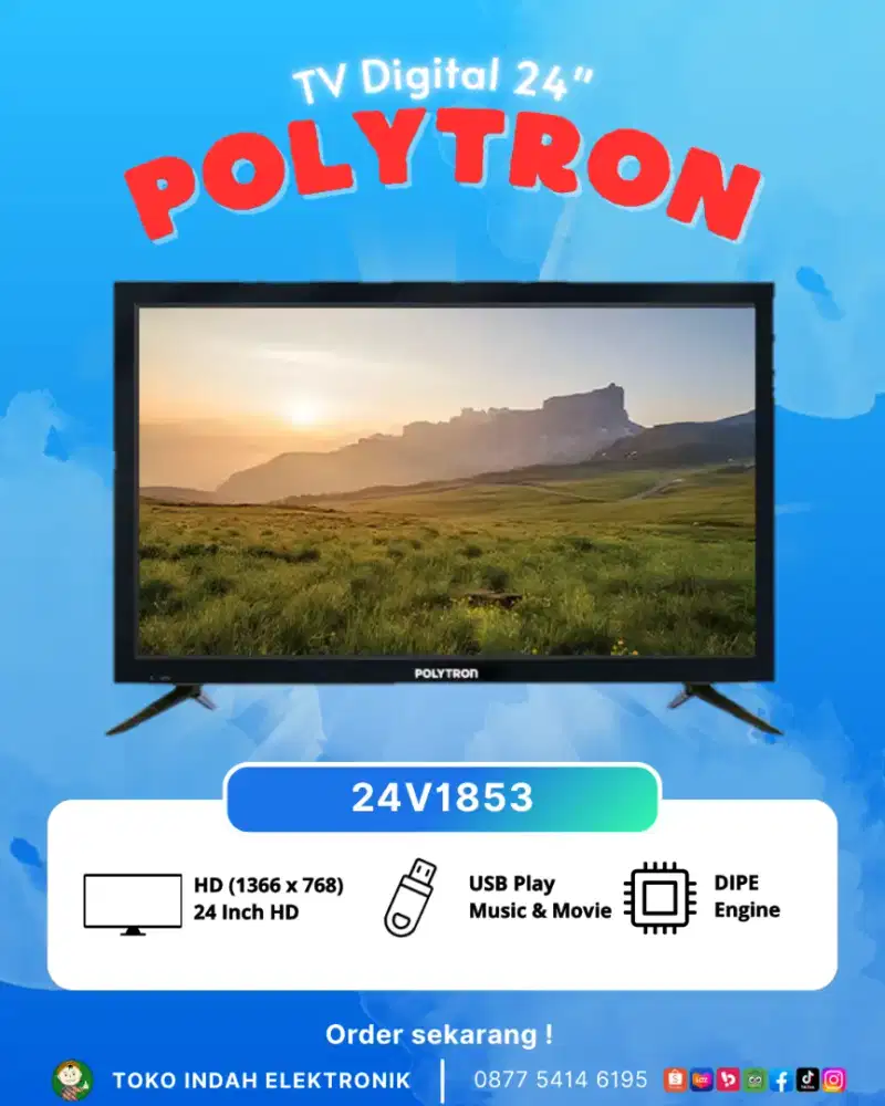 LED TV DIGITAL POLYTRON PLD-24V1853