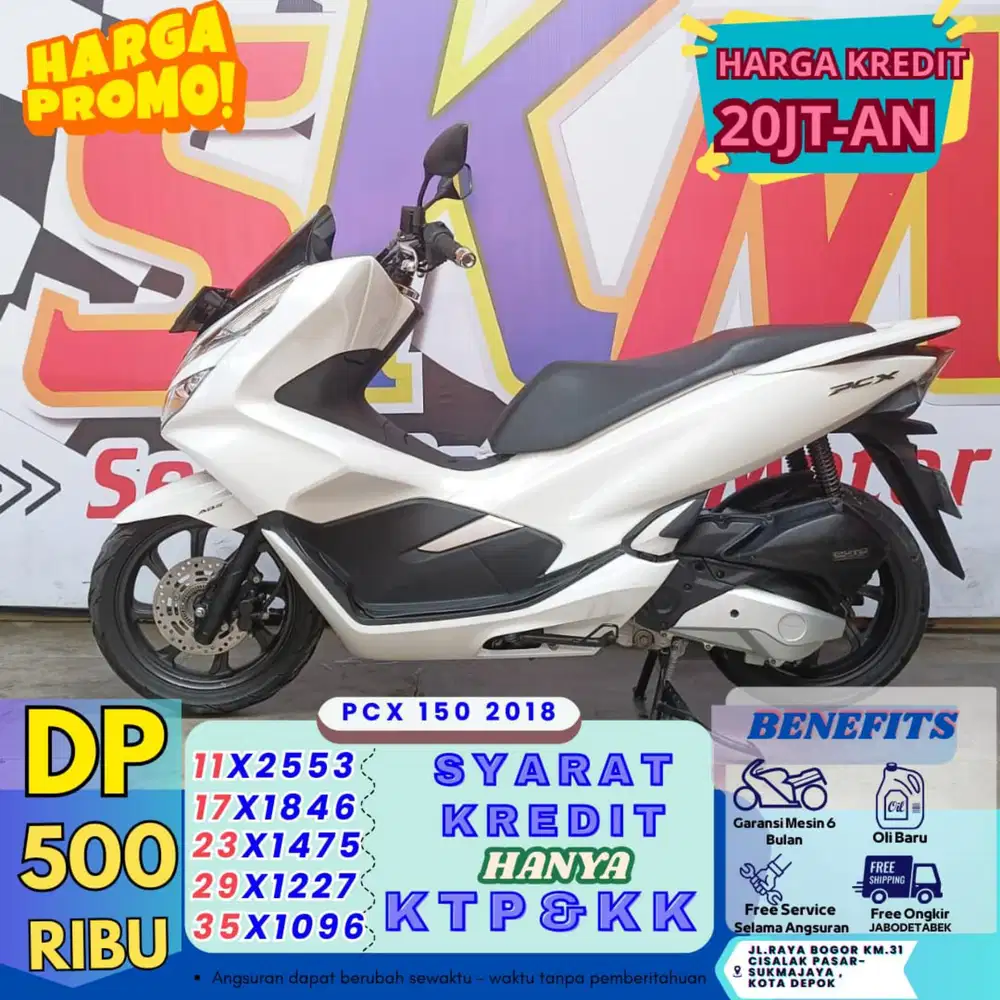 ( PCX 2018 DP:500 servis gratis selama angsuran cash credit