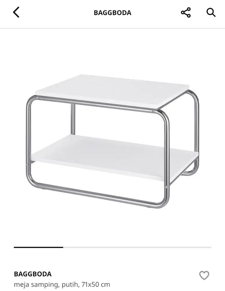 Meja Tamu IKEA Putih