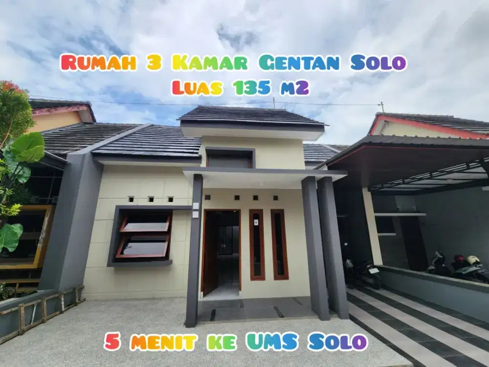 RUMAH BAGUS CLUSTER ONEGATE GENTAN BAKI SUKOHARJO
