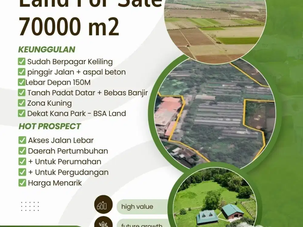 Tanah Bagus, Padat, Rata, Ex Peternakan ayam. di Jl Rancaiyuh.babat, dekat BSD