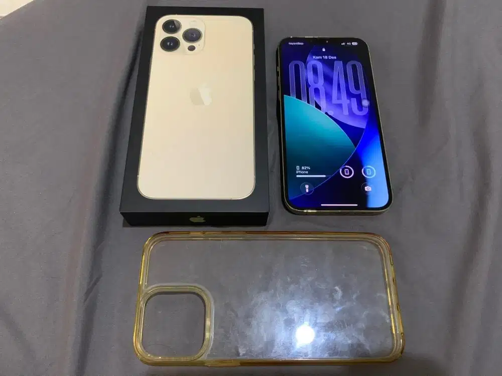 Iphone 13 promax 128gb gold all operator 5G fullset resmi iBOX PA/A
