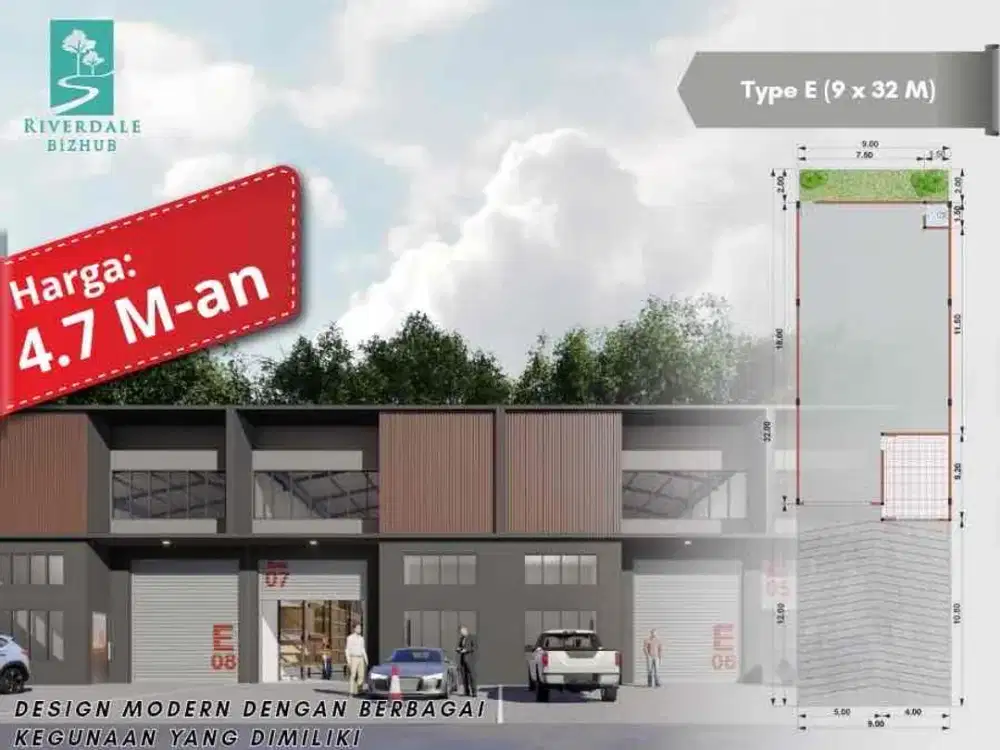 dijual ruko lokasi premium dengan luas 288meter lebar 9meter panjang 32meter ada ruang untuk kantor di dalam nya, bisa masuk kontener 40ft cocok untuk usaha anda, terletak di cikarang barat 5 menit ke tol telaga asih cibitung