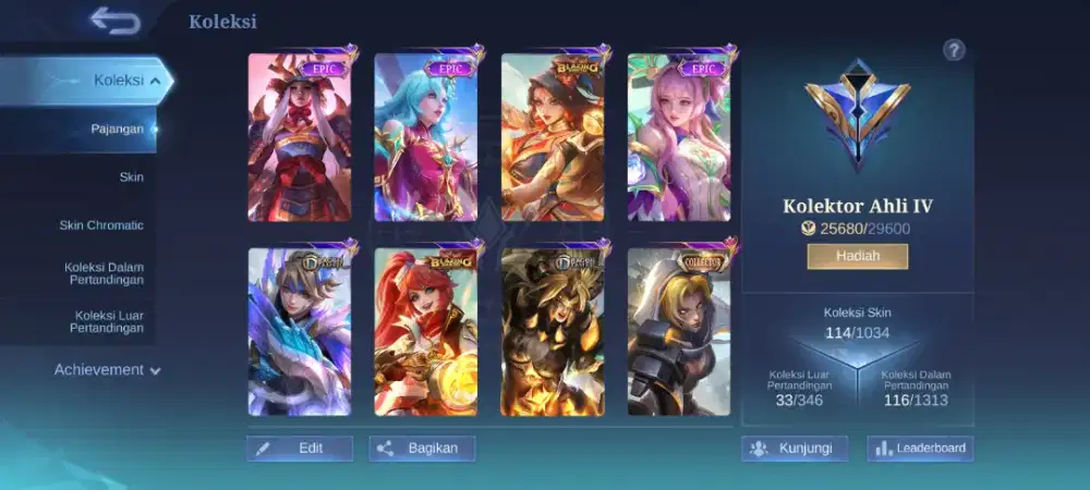 Akun mobile legend 2