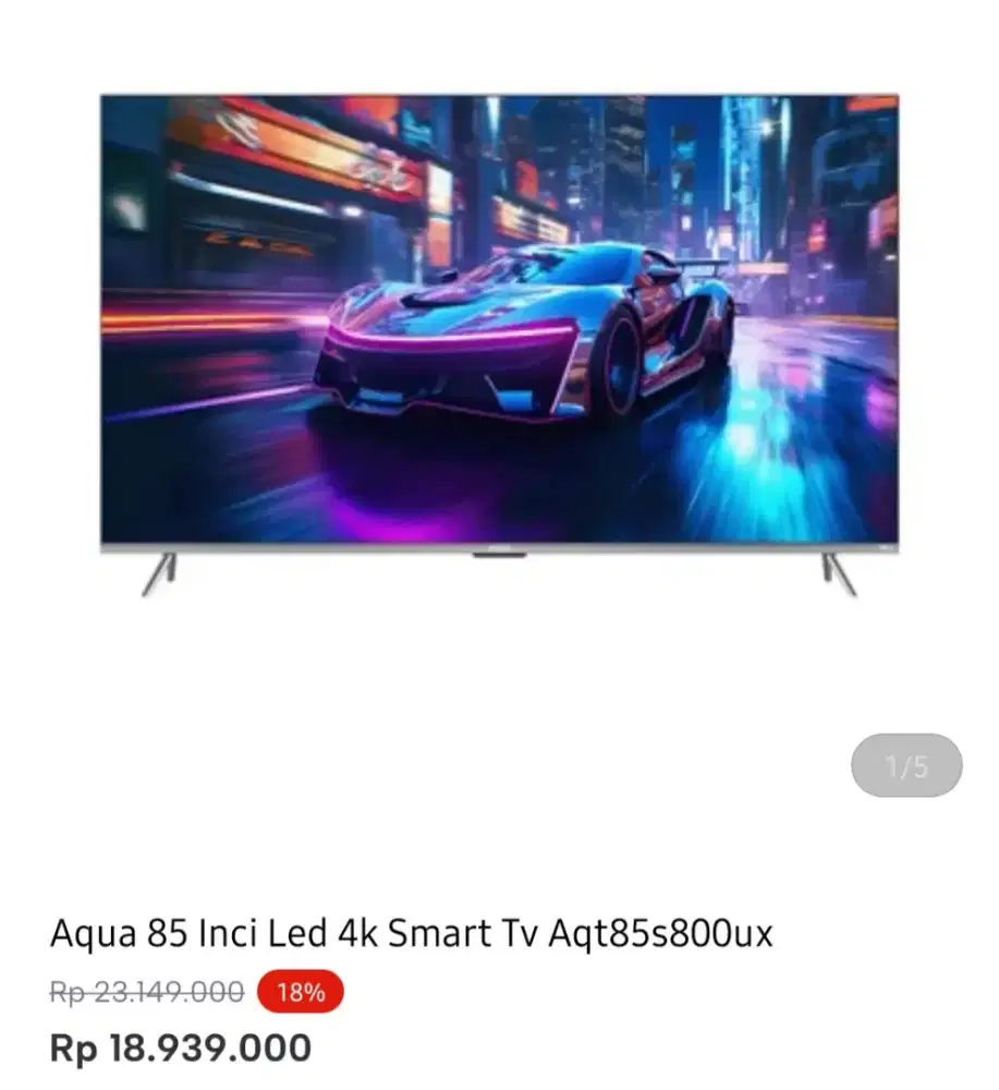 AQUA GOOGLE TV 4K 85 INCI