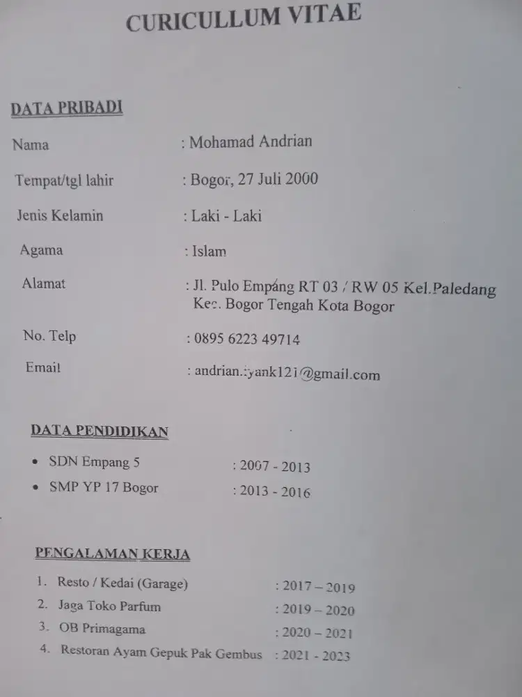 Cari lowongan pekerjaan