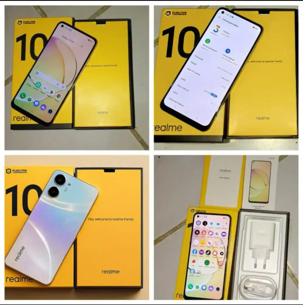 HP realme i 10 RAM 8/128GB - Mulus Fullset Garansi Resmi bisa cod!