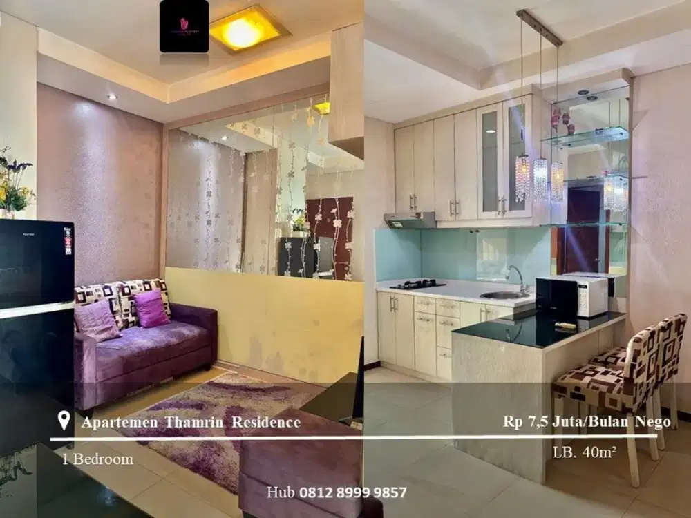 Disewakan Apartement Thamrin Residence High Floor 1BR FF