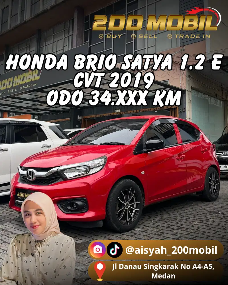 Honda Brio Satya 1.2 E Cvt 2019