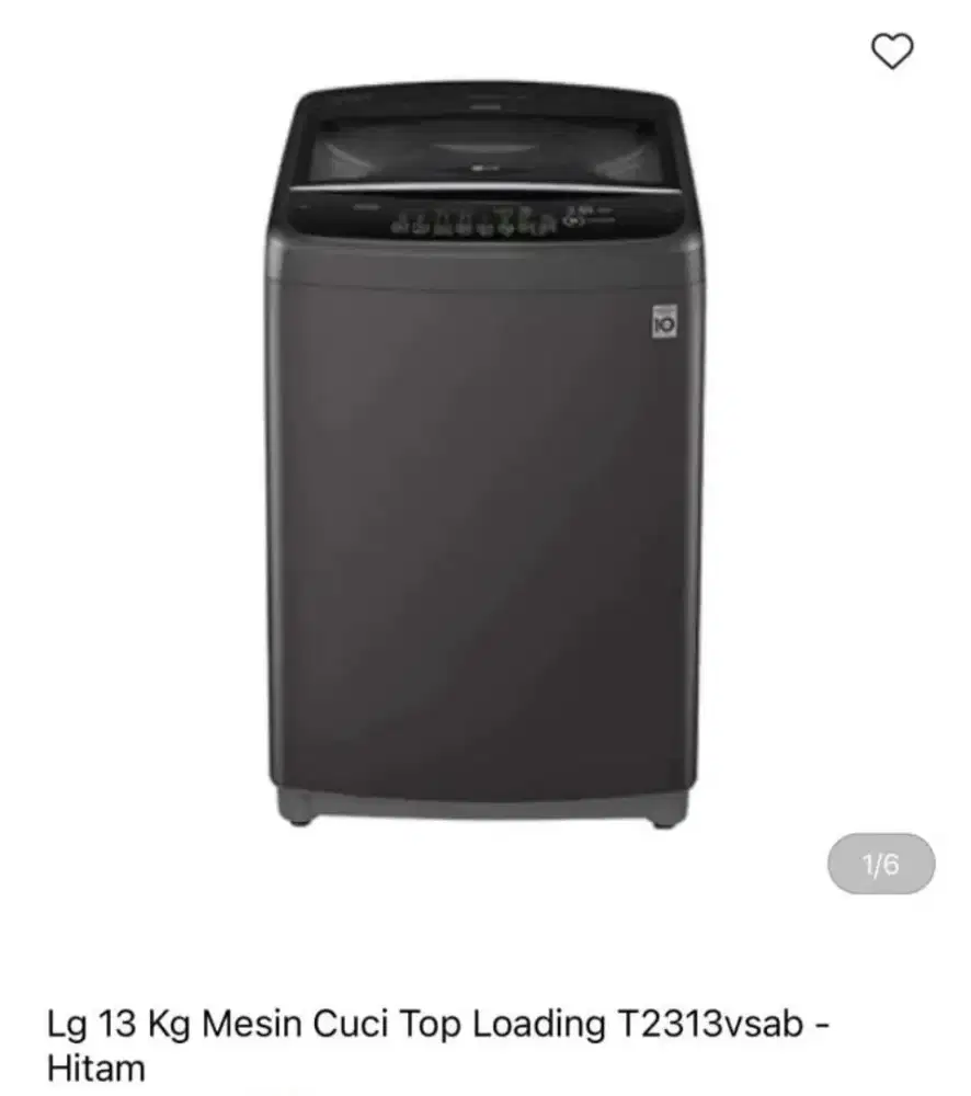 LG mesin cuci 13kg top loading bisa cicilan syarat ktp