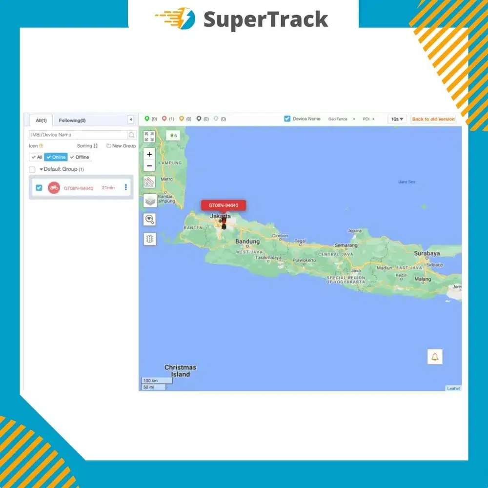 Alat Canggih GPS Tracker Supertrack untuk kendaraan Motor, Mobil, Truc
