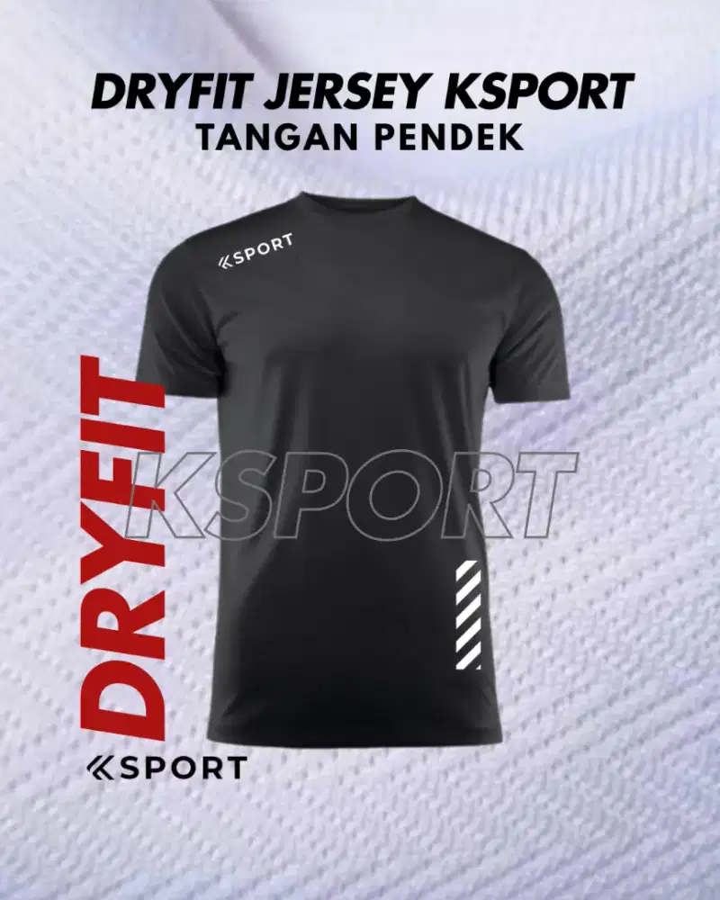 Kaos olahraga Dryfit Jersey KSPORT