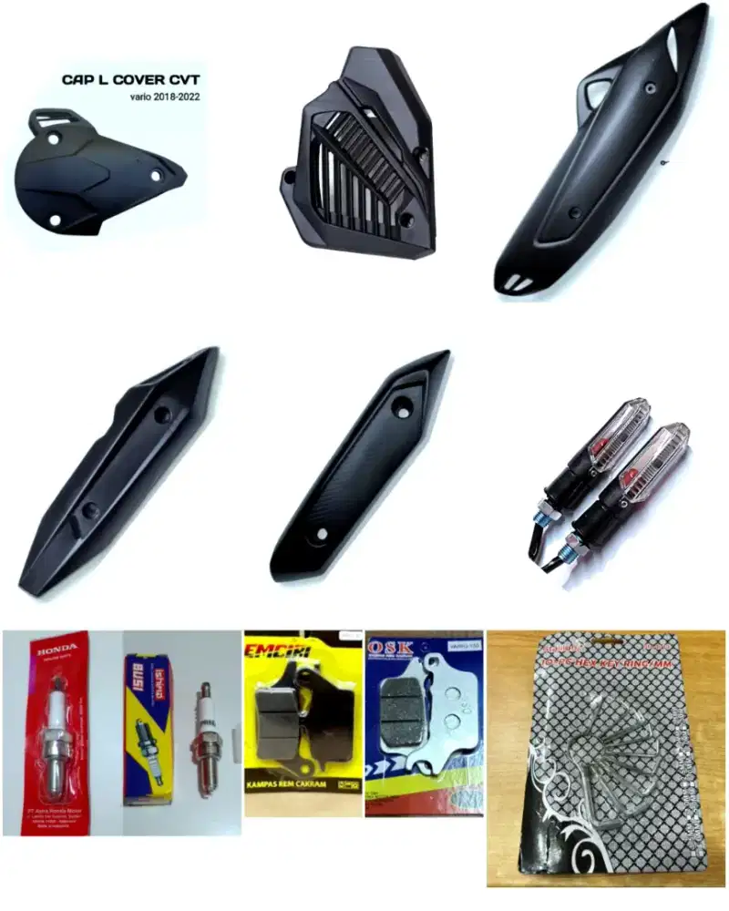 TutupRadiator/TutupKnalpot/TutupCVT/Riting/KampasRem/Busi/Kunci L 1set
