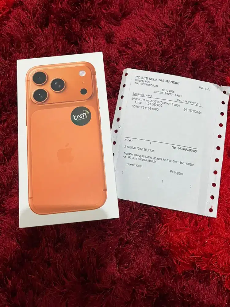 Iphone 17 pro 256 gb garansi resmi