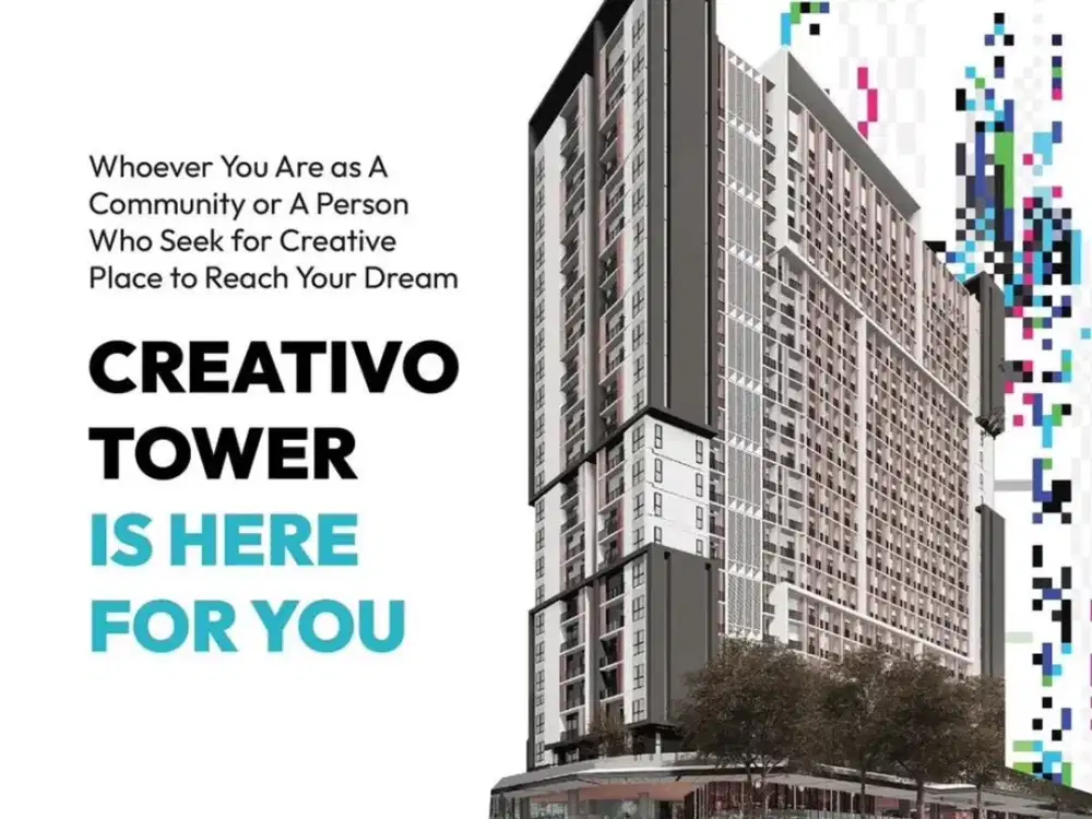 dijual cepat 1 bedroom Apartment Creativo Bintaro