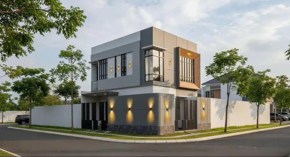 Jual Rumah Baru 2 tingkat hook ready febuari pamulang ciater bsd