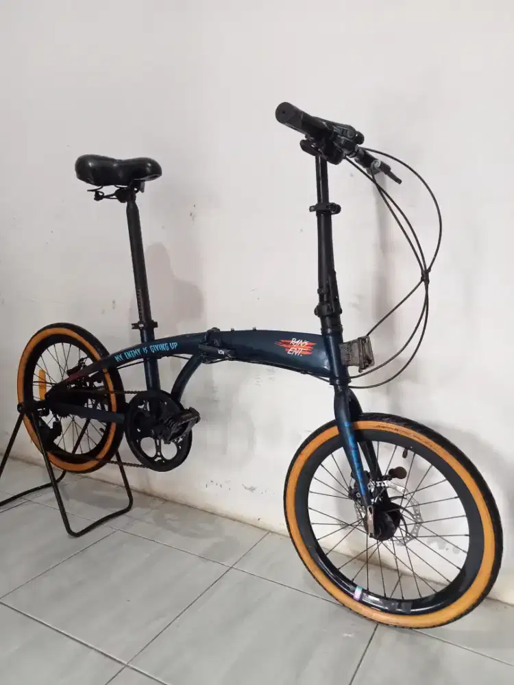 Sepeda lipat police milan ukuran 20 orisinil siap goes semua normal