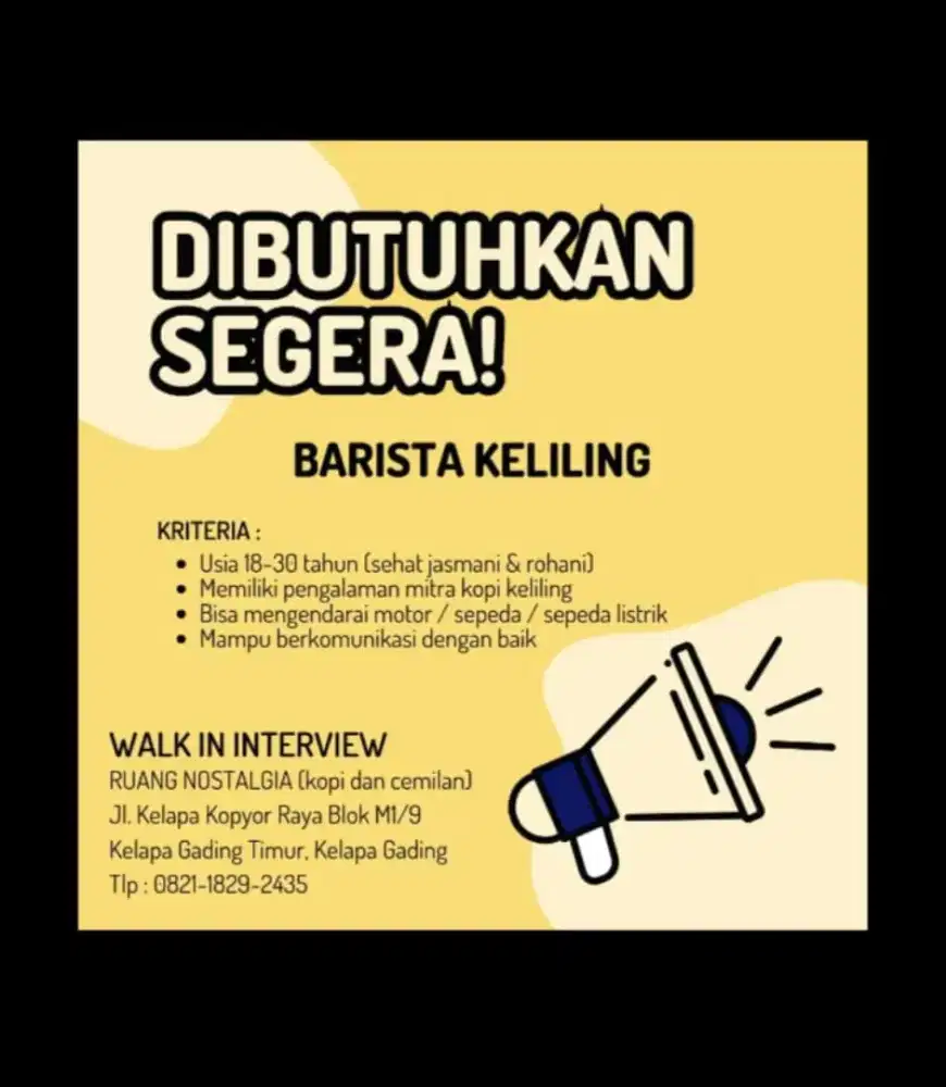 Barista kopi keliling