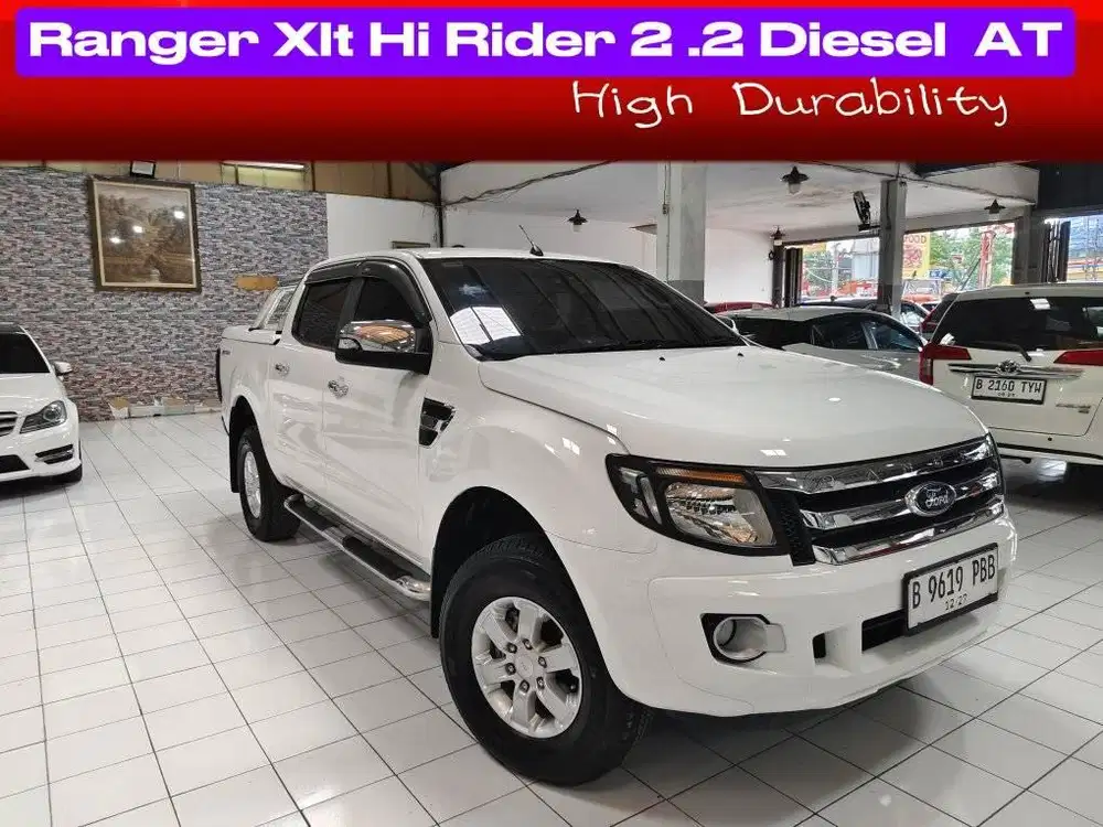 (KM 65  Rb) FORD RANGER XLT Hi RIDER 2.2 Diesel AT 2012 Putih ori