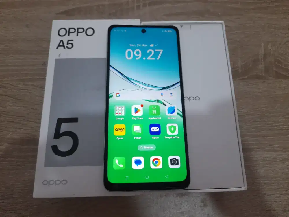 Oppo A5-Finger.4G.RAM 8GB/128GB.FULLSET.GOLDEN PONSEL