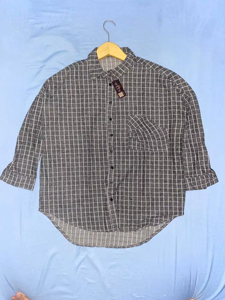 Oversized check shirt