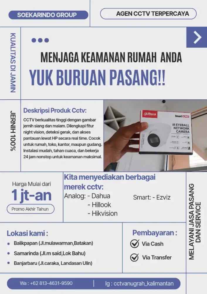 CCTV TERJAGA KUALITASNYA ADA GARANSINYA