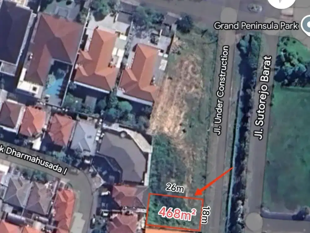 Dijual Kavlingan Dharmahusada Regency